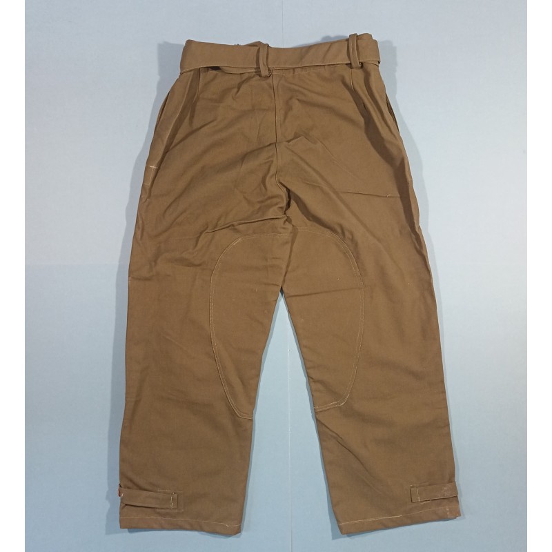 PANTALON SALOPETTE MOTOCYCLISTE MODELE 1938 AVEC TAMPONS DE GRENADE RF SUR LES COTES